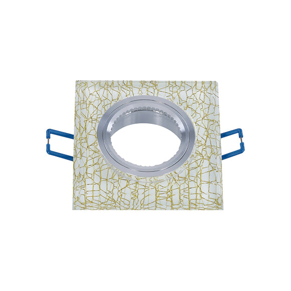 Portafaretto da Incasso Quadrato Decorato 60mm P16-GU10