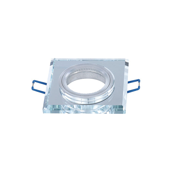 Portafaretto da Incasso Orientabile Argento 72mm P17-GU10