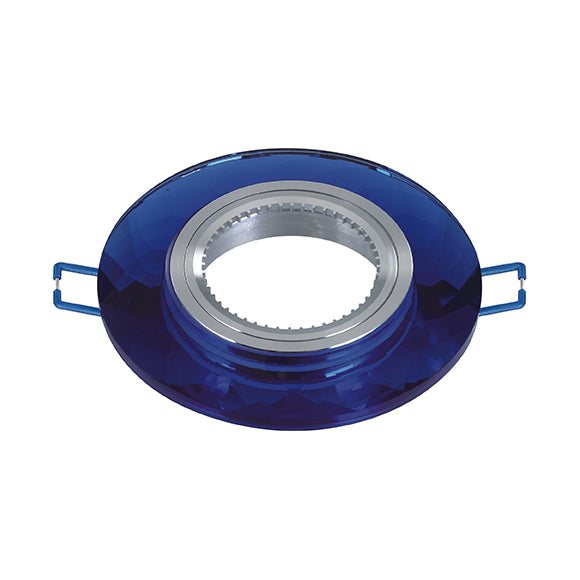 Portafaretto da Incasso Rotondo con Cornici in Critallo 60mm P19-GU10