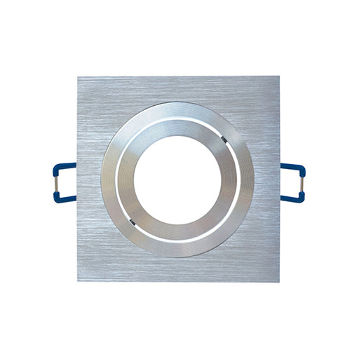 Portafaretto da Incasso Orientabile Quadrato con Rilievo 80mm P3-GU10