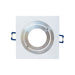 Portafaretto da Incasso Orientabile Quadrato con Rilievo 80mm P3-GU10