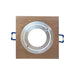 Portafaretto da Incasso Orientabile Quadrato con Rilievo 80mm P3-GU10