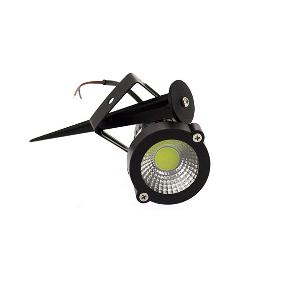 Faretto Led da Terra Nero con Picchetto 5W IP65 ES06